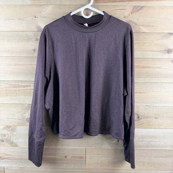 Old Navy Tops - Old Navy Womens Shirt Cozecore Go Dry Crop Active Athelisure Long Sleeve 4X‎